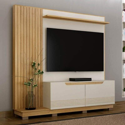 Home Santiago Off/Cinamomo Ripado TV at 80 Polegadas Larg. 2.00m - Valdemoveis