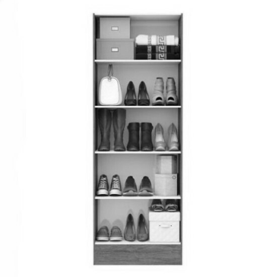Multiuso Sapateira Maric� Premium Branco 2 Portas C/Espelho Larg. 0.54m - Carioca