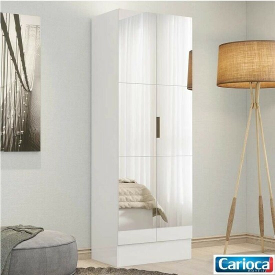 Multiuso Sapateira Maric� Premium Branco 2 Portas C/Espelho Larg. 0.54m - Carioca