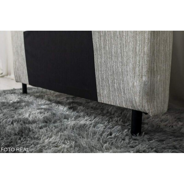 Cabeceira Queen Kyoto Malha Cinza Largura 1.60m