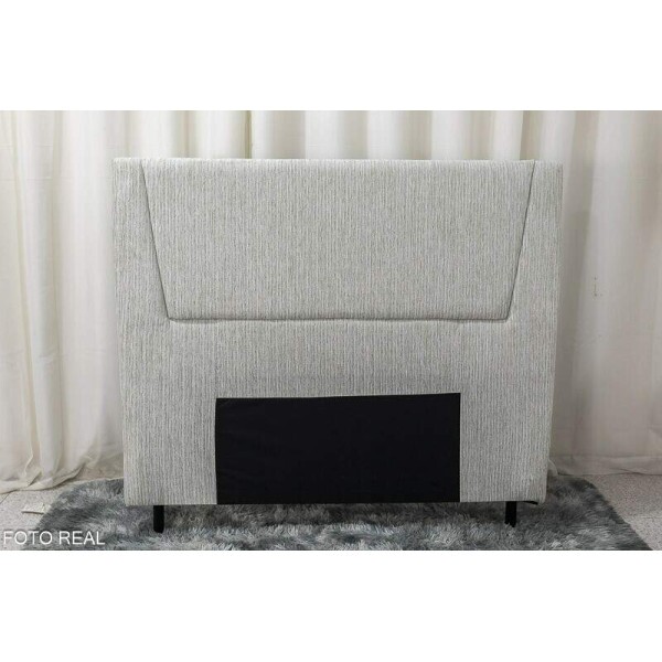 Cabeceira Queen Kyoto Malha Cinza Largura 1.60m