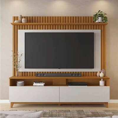 Home NT 1340 Larg. 1.83m Freij�/Off Ripado para TV at� 65