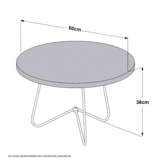 Mesa de Centro 8006 P�rola JB Bechara