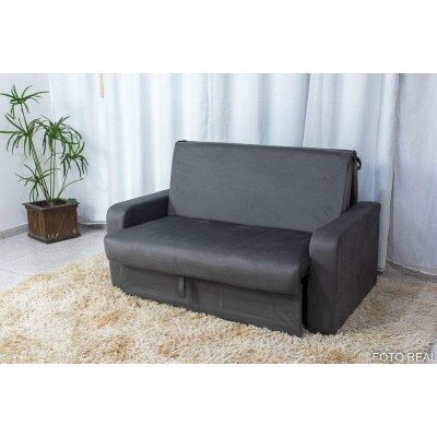 Sof Cama Daiane C/ Ba Cinza 250 Larg. 1.40m