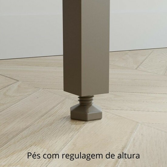 Arm�rio Cozinha Ac�cia Larg. 2.18m Cinamomo/Off 8 Portas 2 Gavetas - Sall�to