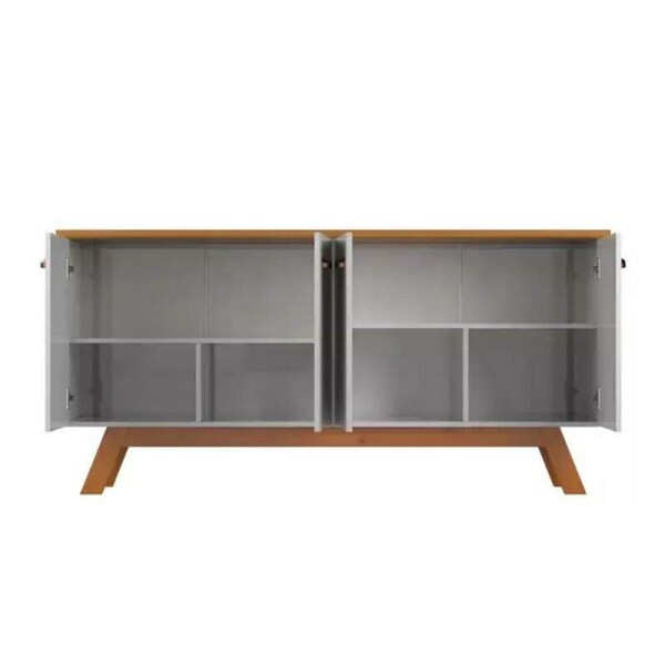 Buffet para Sala Atlanta III Larg. 1.64m Off White/Nature Tebarrot