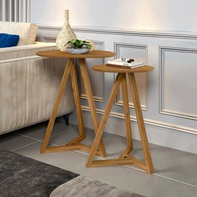Conjunto Mesa Lateral Mezanino Classic Nature Tebarrot
