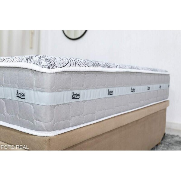 Box Ba Prime Capuccino + Colcho Casal Royal New 138x188x24 Molas Ensacadas Anjos