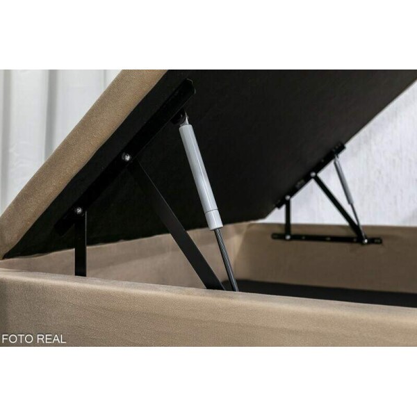 Box Ba Prime Capuccino + Colcho Casal Royal New 138x188x24 Molas Ensacadas Anjos