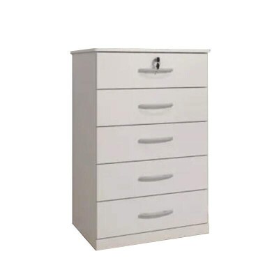 Cmoda 5 Gavetas Vane 013 Larg. 0.60m Branco JL Mveis.