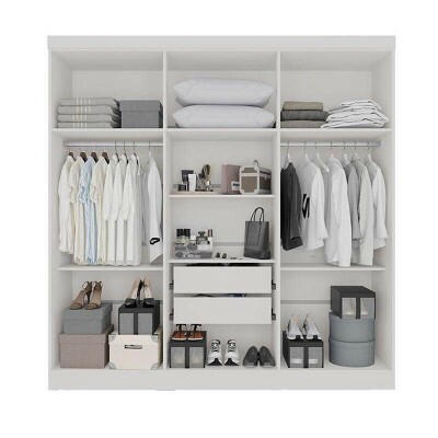 Roupeiro Recife Branco 6 Portas Larg. 1.80m - Sall�to