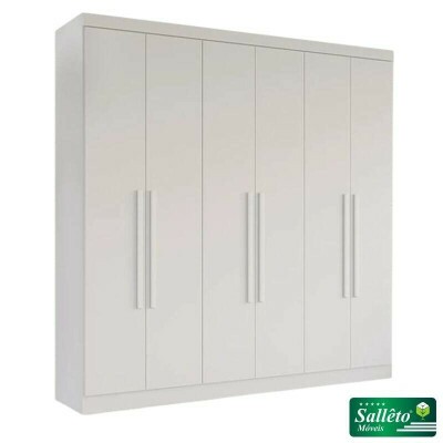 Roupeiro Recife Branco 6 Portas Larg. 1.80m - Sall�to