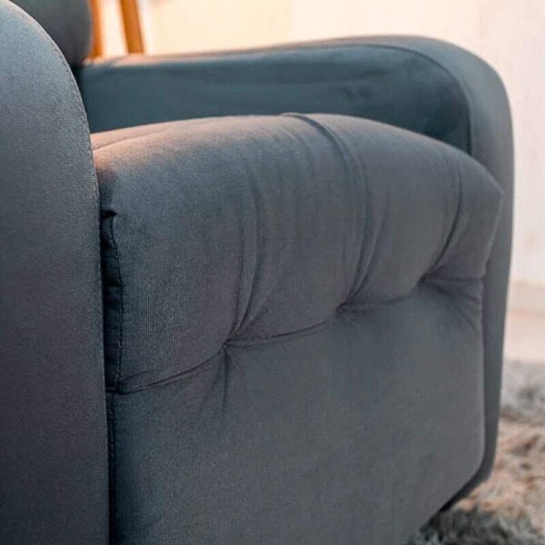 Poltrona Reclinvel Punto Veludo Cinza 425