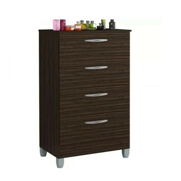 Cmoda com 4 Gavetas Chocolate Larg. 0.59m - Poquema