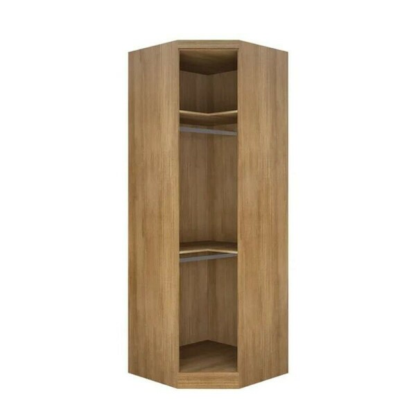 Modulado Cumaru/Fendi Fosco 1 Roupeiro Moderni 4 Pts + 2 Criado Rizon + 1 Canto Oblquo Rizon + 1 Areo 3 portas Rizon - Novo Horizonte