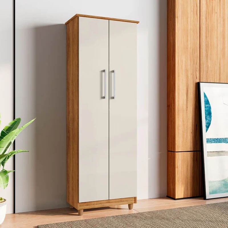 Armário Multiuso Nina Larg. 0.53m Cedro/Areia Rud Rack - Nossos Móveis