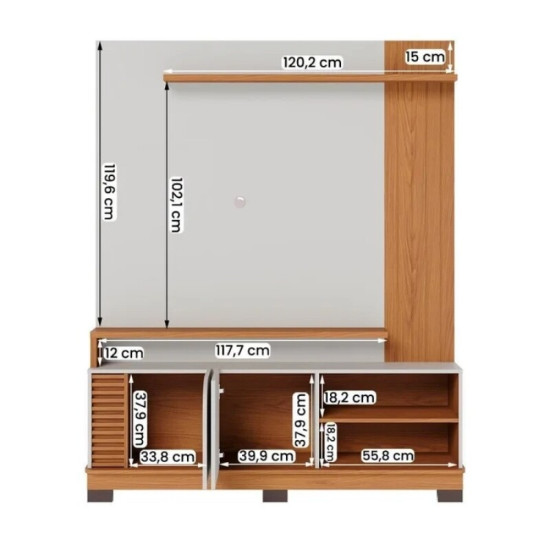 Home 1,50m Jurer� Off/Freij� para TV at� 65\" - Colibri