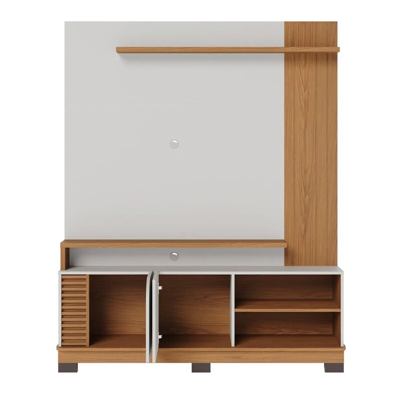 Home Jurerê Larg. 1.80m Off/Freijó para TV até 75