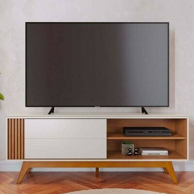 Rack Bancada Otawa Larg. 1.60m Off/Freij� para TV at� 65