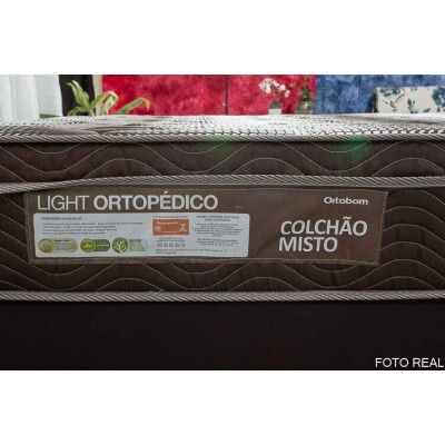 Colch�o Casal Ortop�dico Light 138x188x25 - Ortobom | Suporta at� 260kg