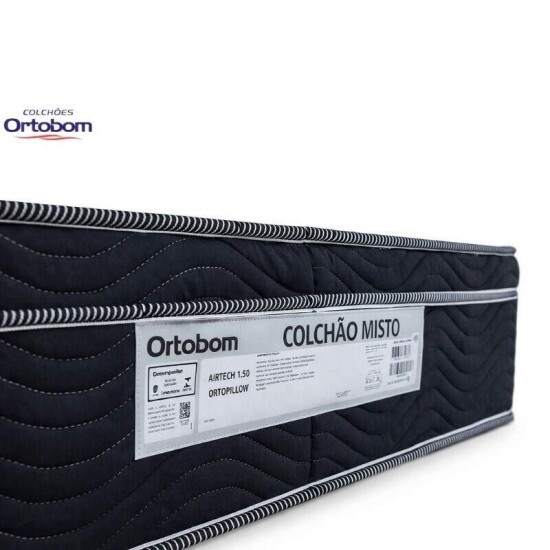 Colch�o Casal Ortop�dico EPS Airtech 150 Ortopillow 138x188x28 Ortobom D45 | Suporta at� 240kg