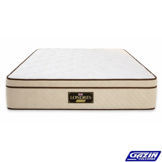 Colch�o Queen Londres 158x198x32 Molas BlueWave - Gazin | Suporta at� 240kg