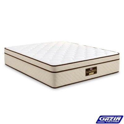 Colch�o Casal Londres 138x188x32 Molas BlueWave - Gazin | Suporta at� 240kg