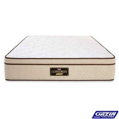Colch�o Casal Londres 138x188x32 Molas BlueWave - Gazin | Suporta at� 240kg