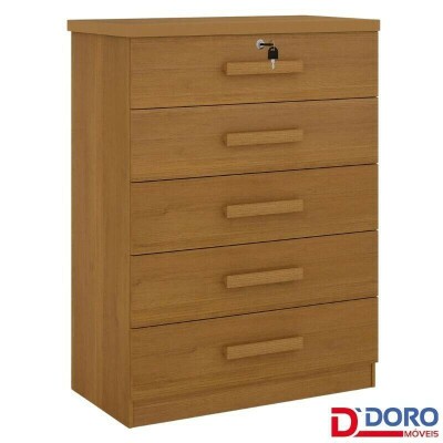 C�moda Ipanema Cinamomo 5 Gavetas Larg. 0.85m - D Doro
