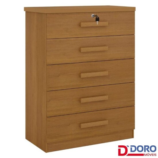 C�moda Ipanema Cinamomo 5 Gavetas Larg. 0.85m - D Doro