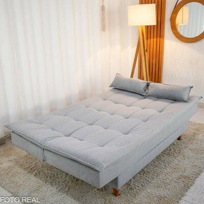 Sof� Cama Premium Linho Cinza 2275 Larg. 1.80m