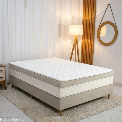 Unibox Casal Sonho Bom Premium Ortop�dica D33 138x188x62 - Nosso Sonho | Suporta at� 250kg