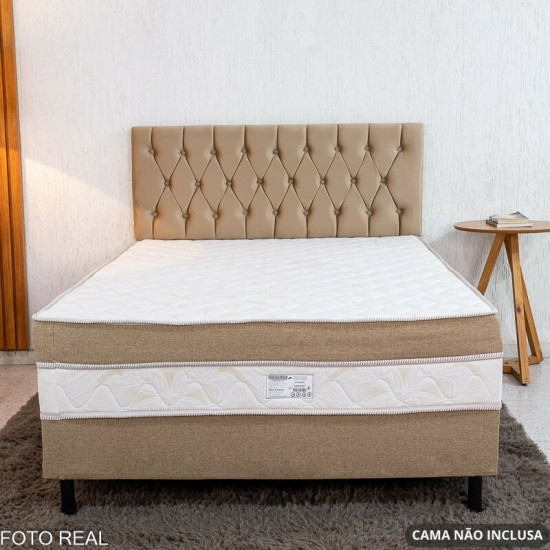 Painel Casal 1.40 Lav�nia Veludo Bege