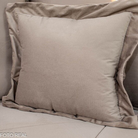 Sof� Vican Larg. 2.00m Veludo Capuccino 5003 - Molas Bonnel