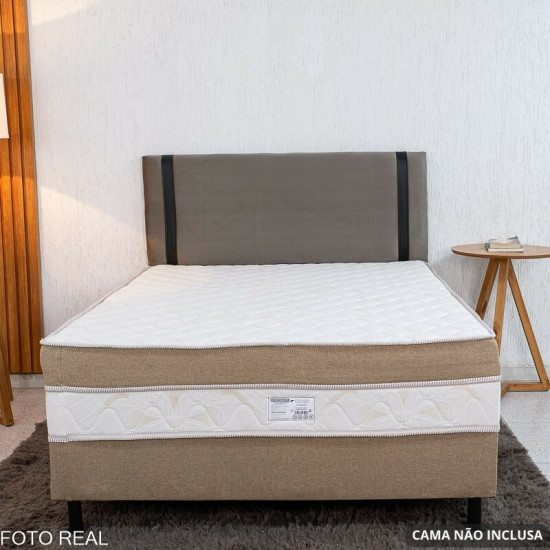 Painel Casal 1.40 Leticia Veludo Cinza