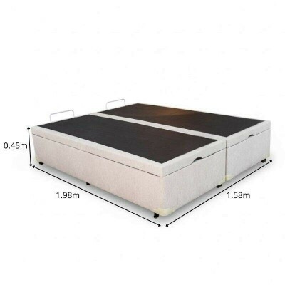 Base Box Ba� Queen Bipartido Prime Confort 158x198x45 Linh�o Palha Blindado - Issacar