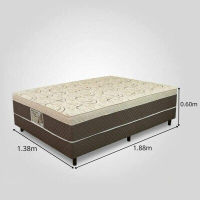 Unibox Casal Rondoconfort Ortop�dico D33 Rondom�veis - 138x188x60 | Suporta at� 300kg
