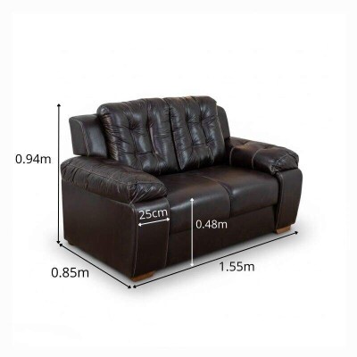 Sof� 2 lugares 240 Korino Caf� Larg. 1.55m - Rondom�veis