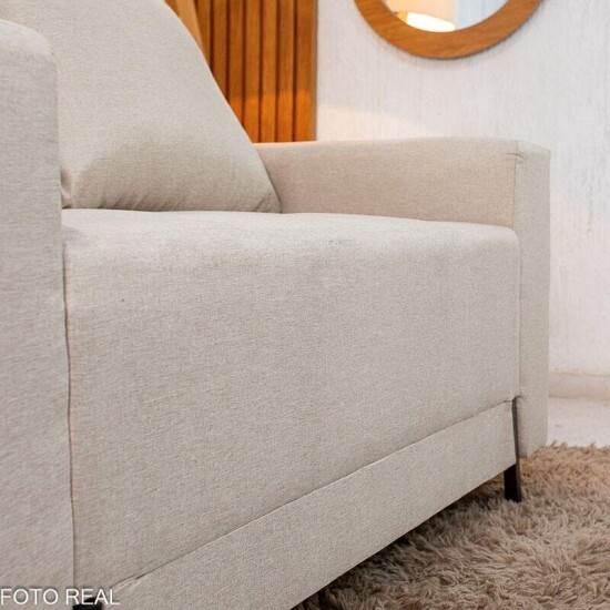 Sof� 2 Lugares 8100 Linho Bege 24 - 1,55m