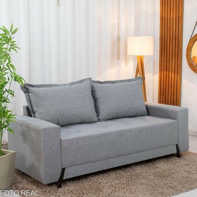 Sof� 3 lugares 8100 2.00m Linho Cinza 27