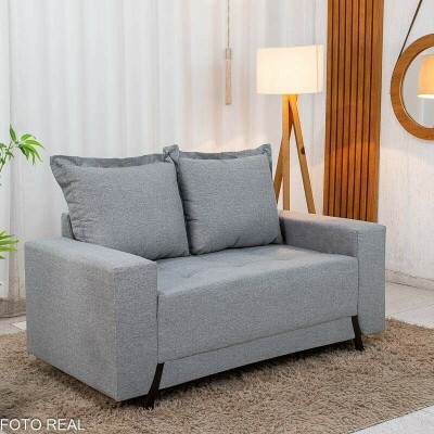 Sof� 2 lugares 8100 1.55m Linho Cinza 27