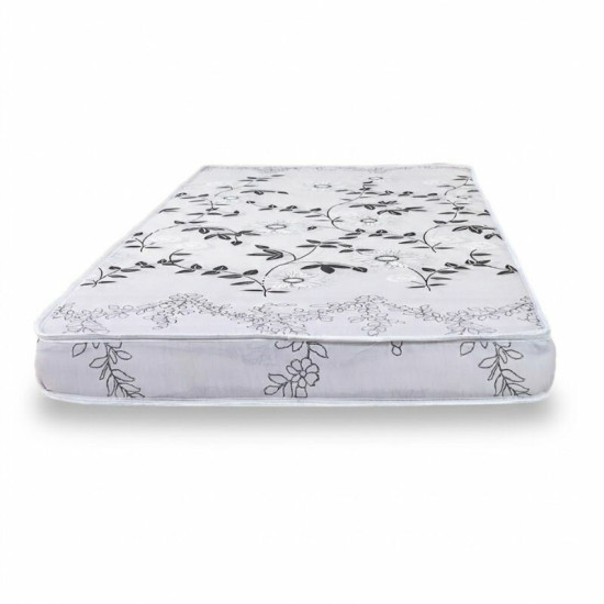 Colch�o Solteiro Espuma Soffie Lotus Cinza Nosso Sonho 88x188x12 cm - Suporta at� 80kg