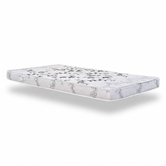 Colch�o Solteiro Espuma Soffie Lotus Cinza Nosso Sonho 88x188x12 cm - Suporta at� 80kg