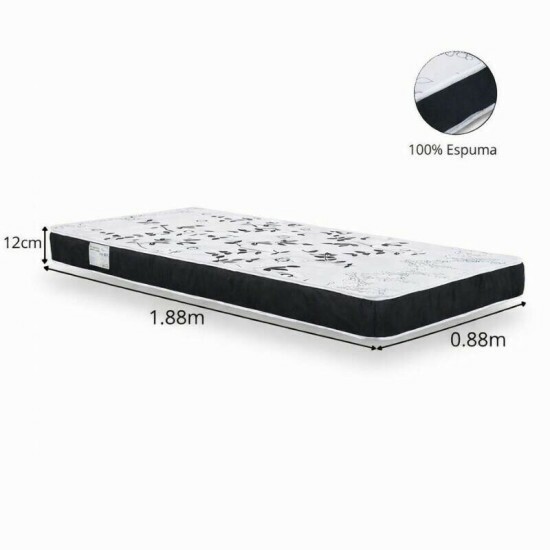 Colch�o Solteiro Soffie Lotus 88x188x12 - Nosso Sonho