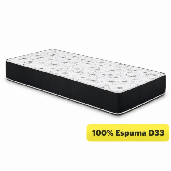 Colch�o Solteiro Espuma D33 Sant� Nosso Sonho 88x188x20 cm - Suporta at� 130kg