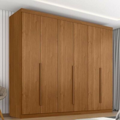 Guarda-roupa Casal 2,68m Alvorada Nature 6 Portas 6 Gavetas 100% MDF - Bianchi