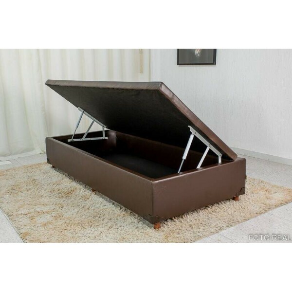 Base Box Ba Solteiro Prime 88x188x38 Korino Caf SE