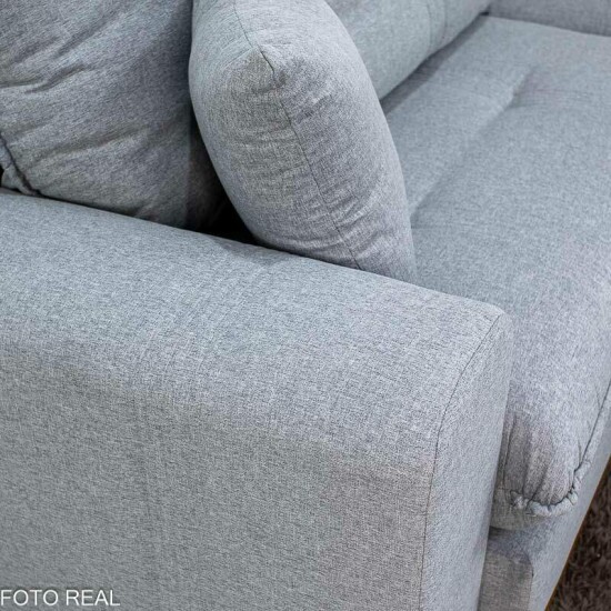 Sof� Retr�til Reclin�vel Ruah 2.90m Linho Cinza 2016 - Molas Ensacadas