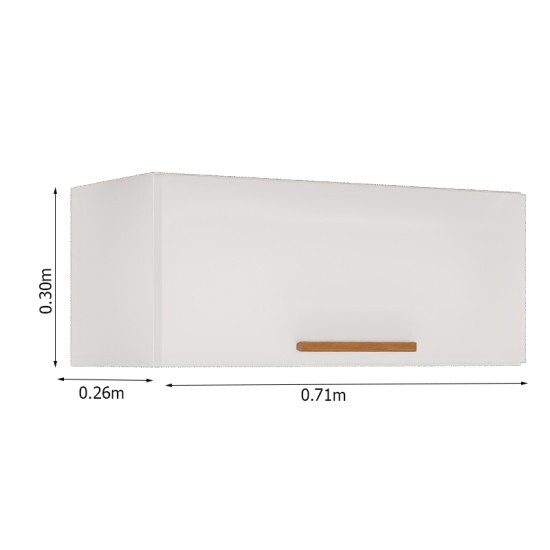 A�reo Geladeira Cozinha New Val�ncia Branco/Cinamomo Larg. 71cm - Sall�to