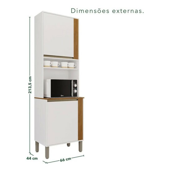 Torre Quente Cozinha P�rola Branco/Cinamomo - Sall�to